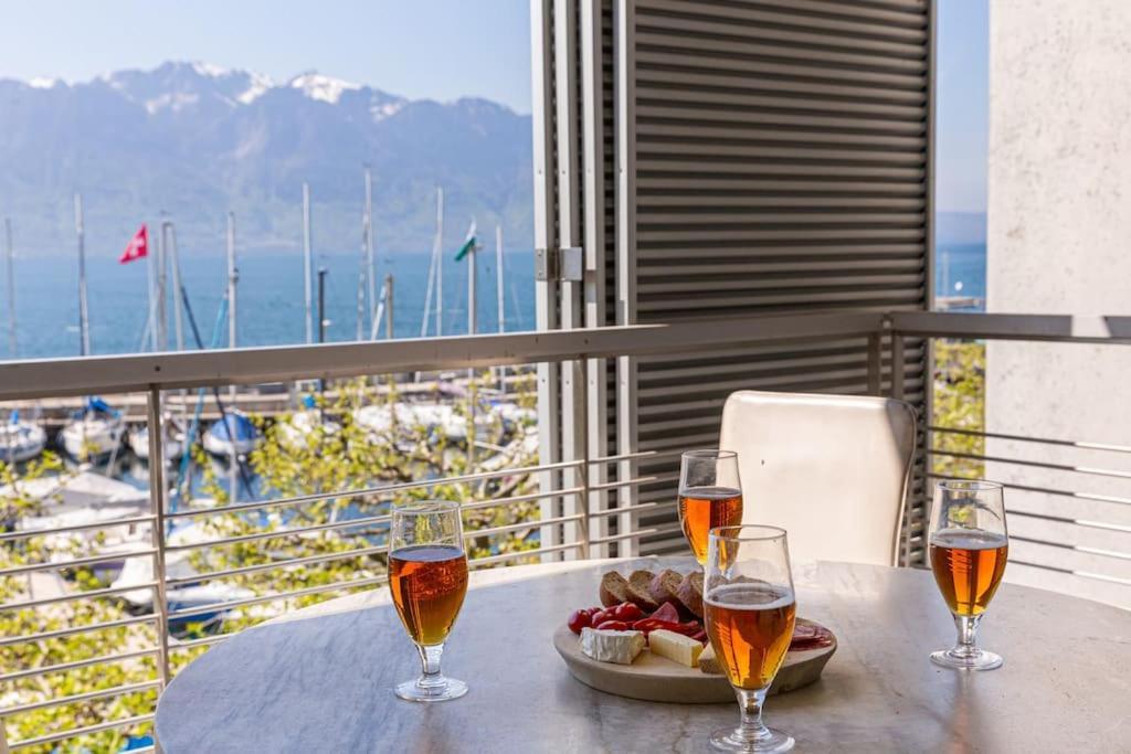 Lakeside-Apartment-1 Grand Appartement Familial Avec Terrasses Et Vue Panoramique Vevey Ngoại thất bức ảnh