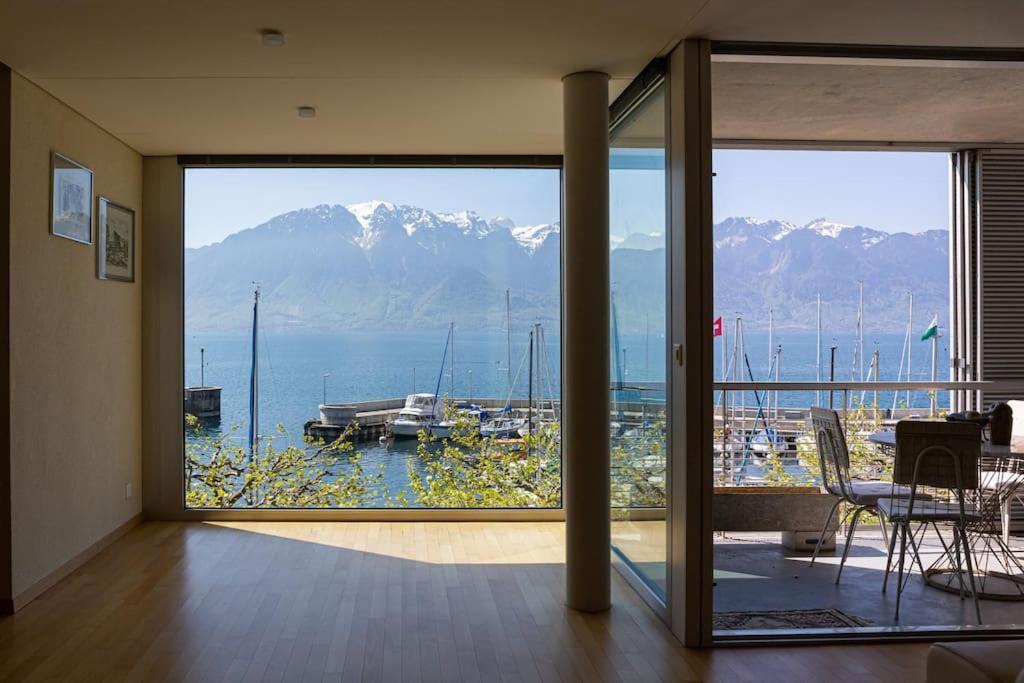 Lakeside-Apartment-1 Grand Appartement Familial Avec Terrasses Et Vue Panoramique Vevey Ngoại thất bức ảnh
