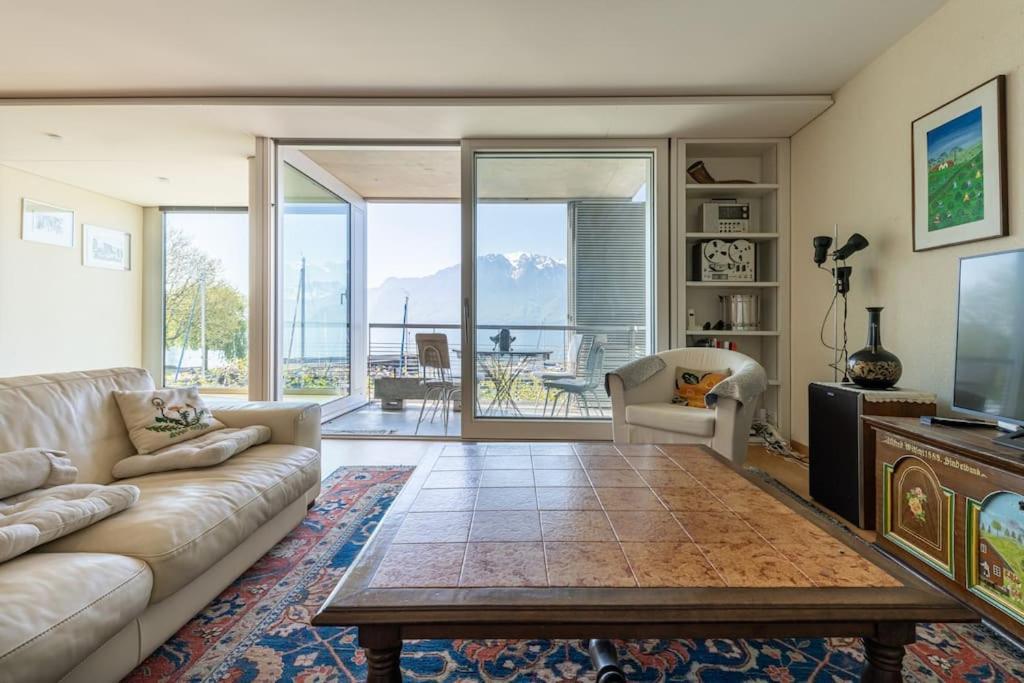Lakeside-Apartment-1 Grand Appartement Familial Avec Terrasses Et Vue Panoramique Vevey Ngoại thất bức ảnh