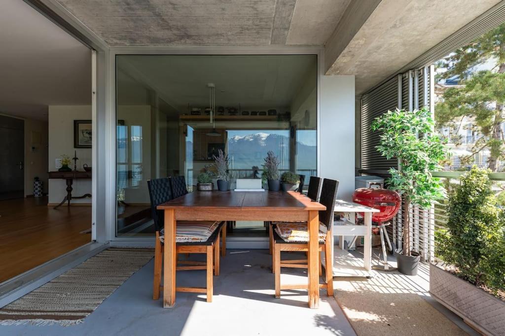 Lakeside-Apartment-1 Grand Appartement Familial Avec Terrasses Et Vue Panoramique Vevey Ngoại thất bức ảnh